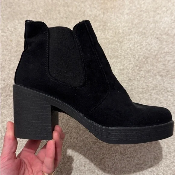 Topshop women’s black ankle boot size 8.5 - Picture 6 of 7